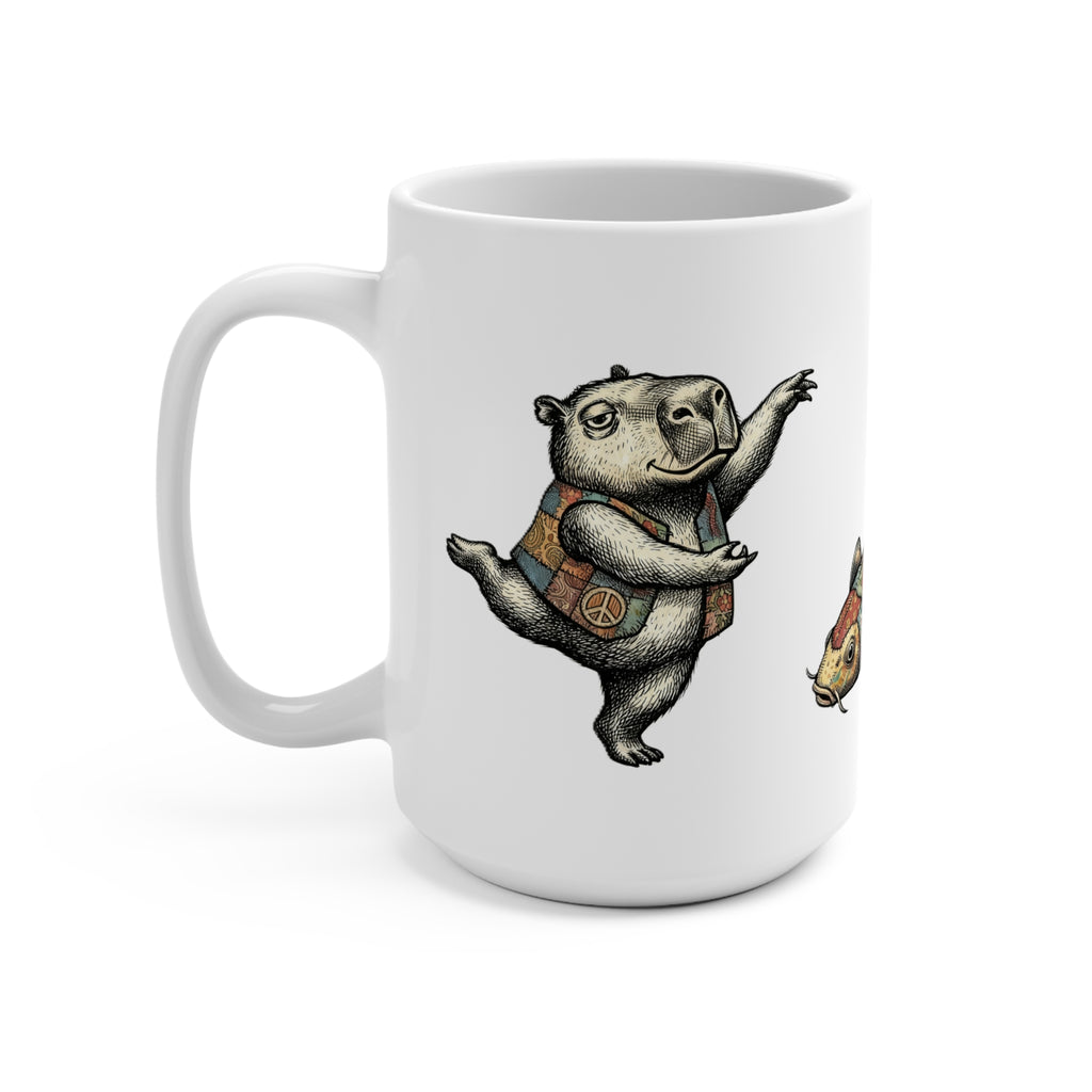 Koi Capybara Mug 15oz Capybara Cafe
