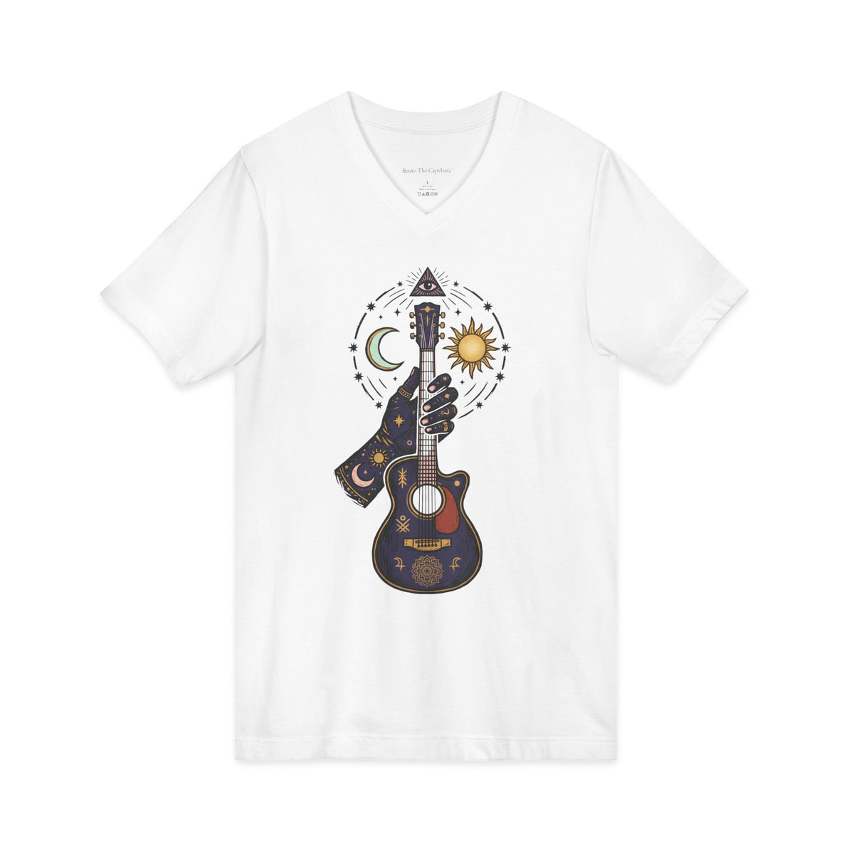 Celestial Strings — Unisex Graphic V-Neck T-Shirt