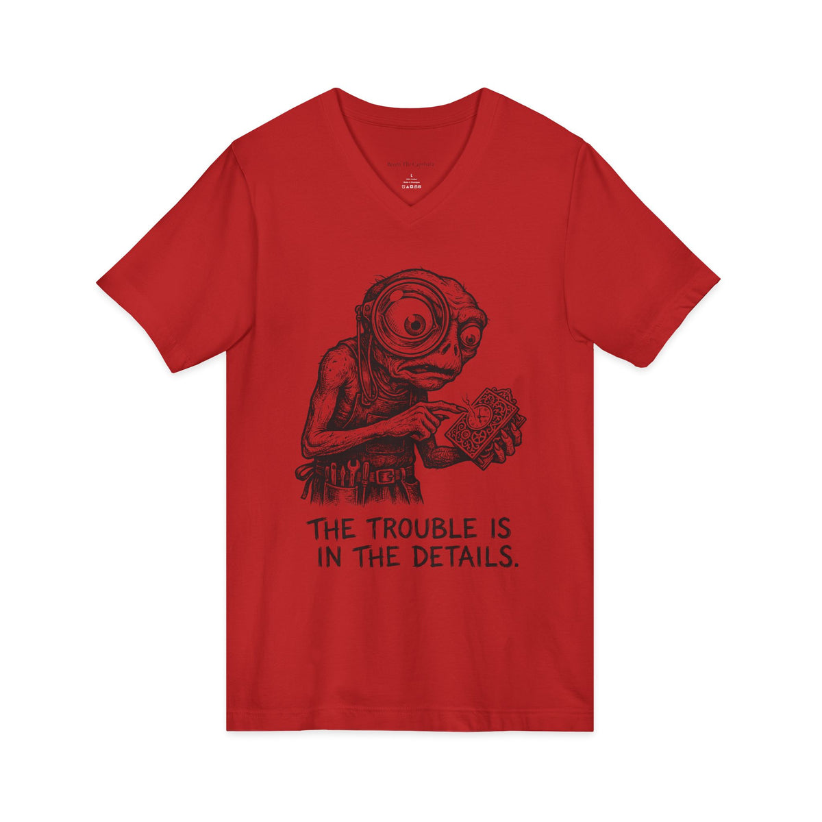 The Trouble in the Details V-Neck T-Shirt