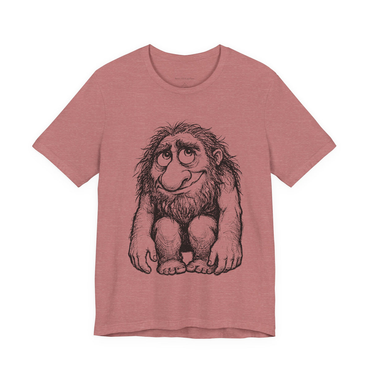 Hopeful Caveman - Unisex Graphic Round Neck T-Shirt