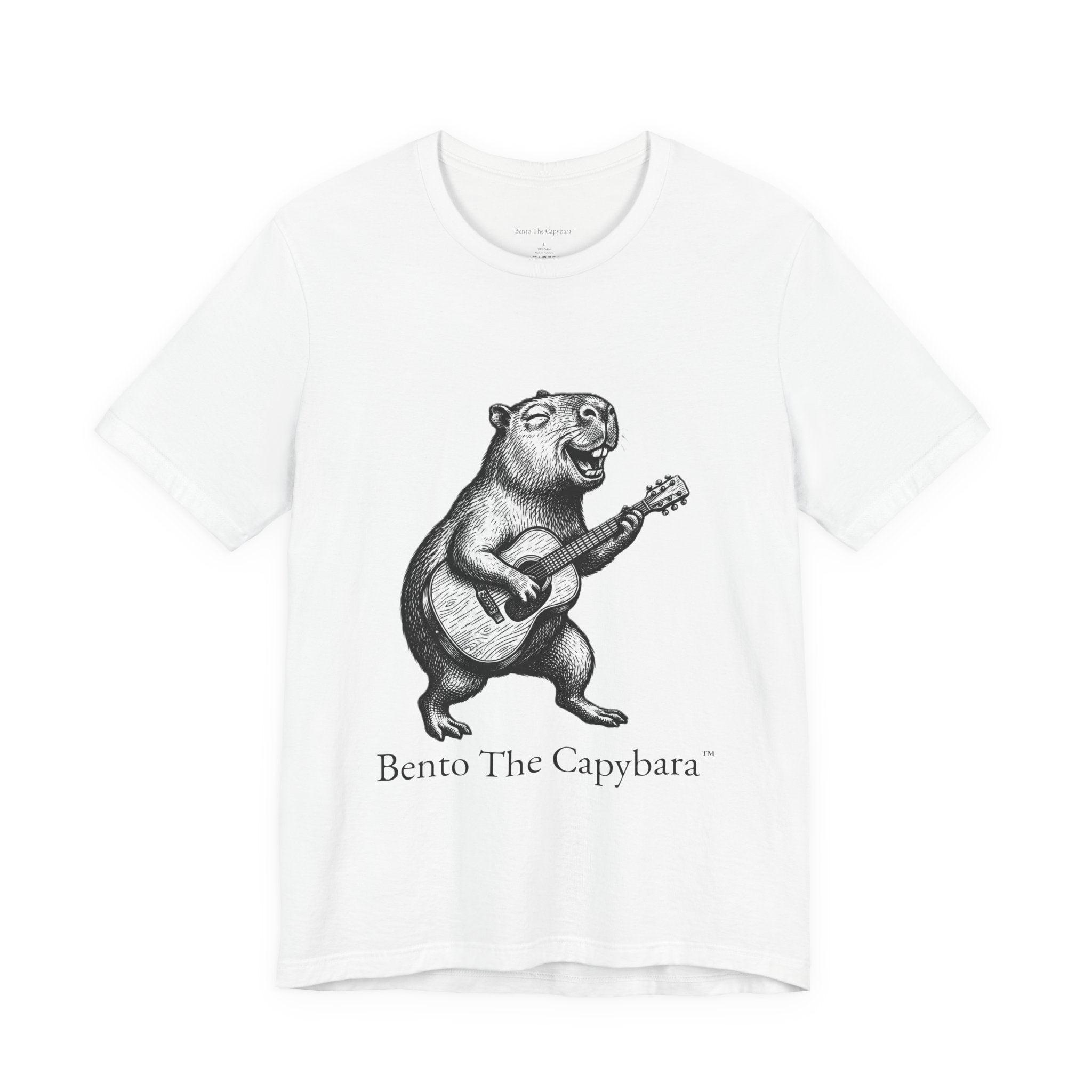 Musical Vibes Capybara UNISEX Round Neck T-Shirt