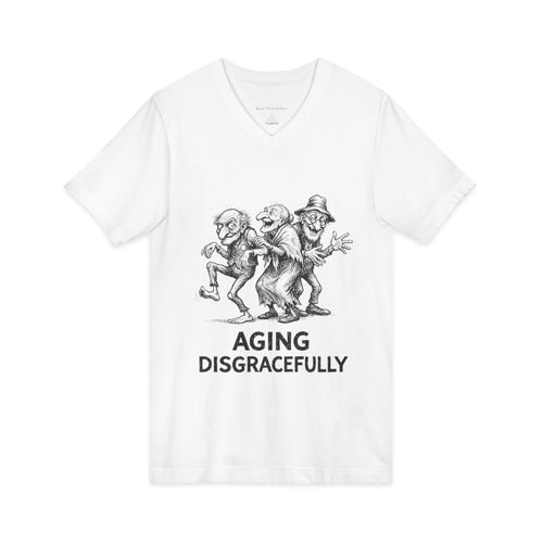 Aging Disgracefully V-Neck T-Shirt