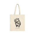 Bento The Capybara Unisex Cotton Canvas Tote Bag