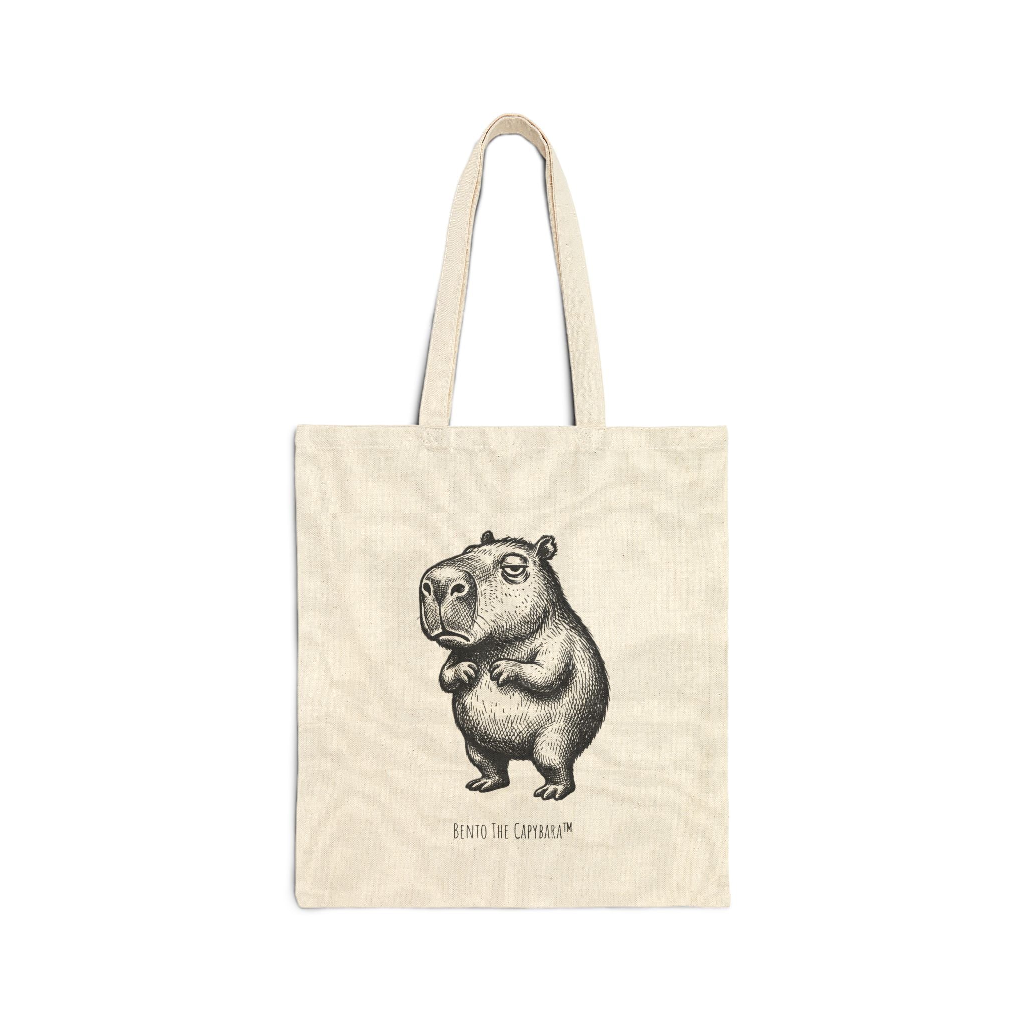 Bento The Capybara Unisex Cotton Canvas Tote Bag