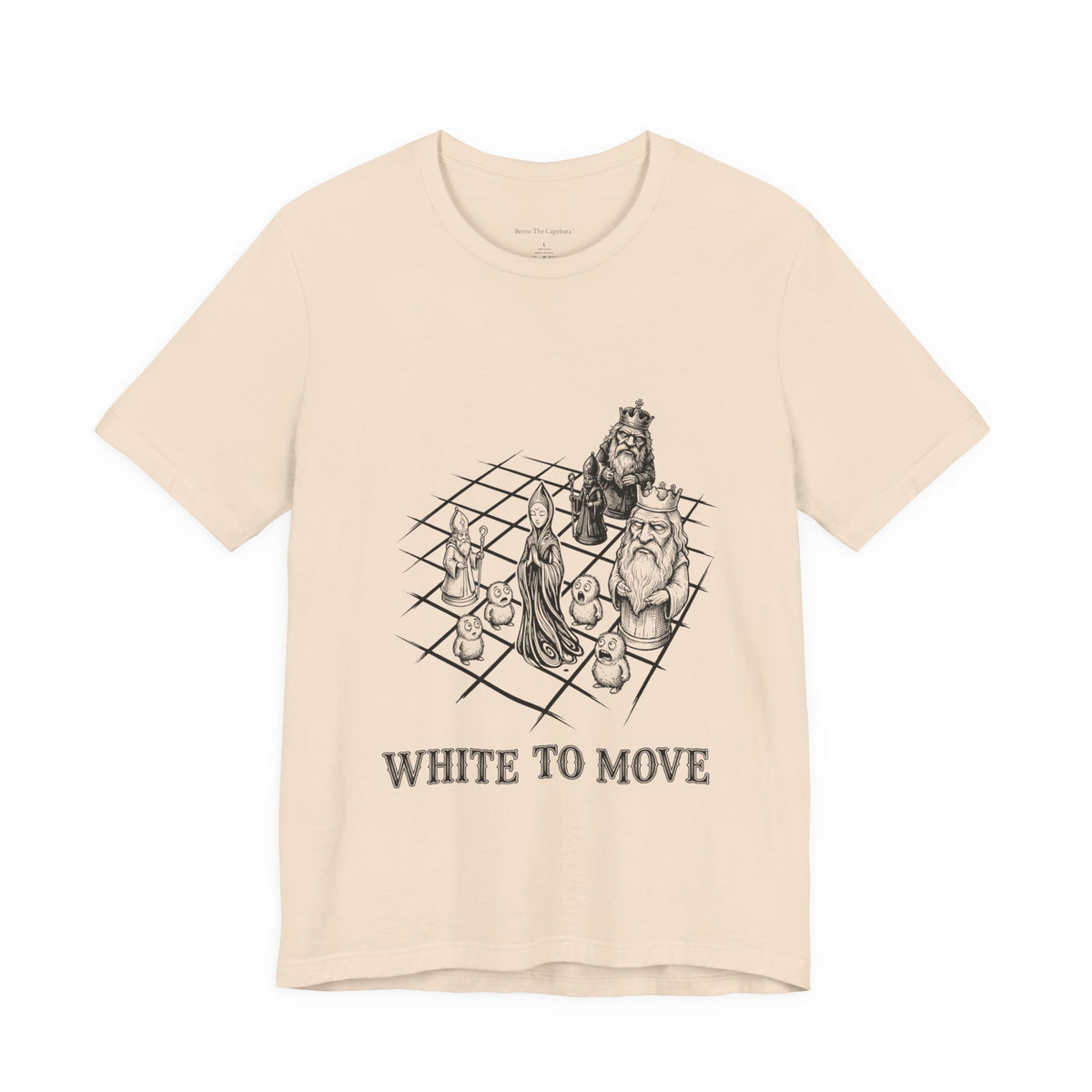 Strange Endgame — White to Move Round Neck T-Shirt