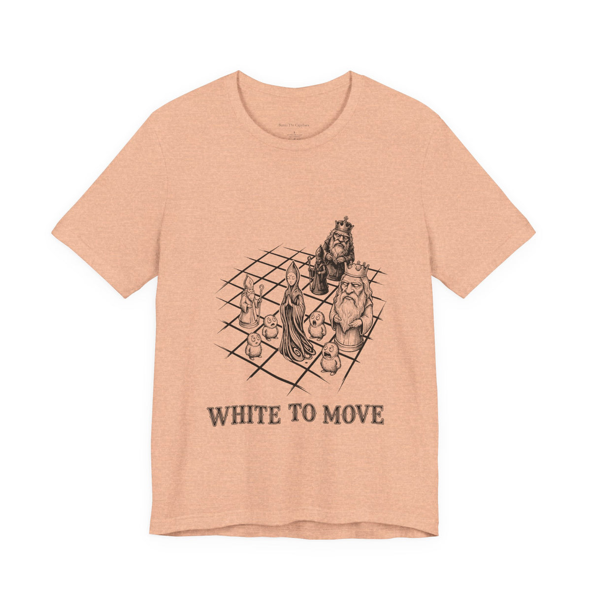 Strange Endgame — White to Move Round Neck T-Shirt