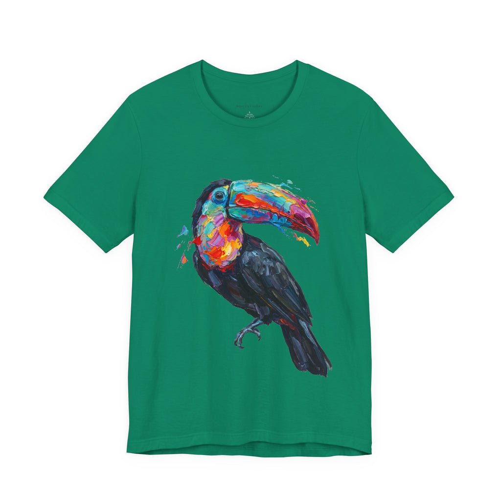 Toucan in Full Color Round Neck T-Shirt