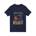Starting Is Half the Battle — Men's V-Neck T-Shirt