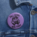 Rise Eight Purple 2.25" Pin Button