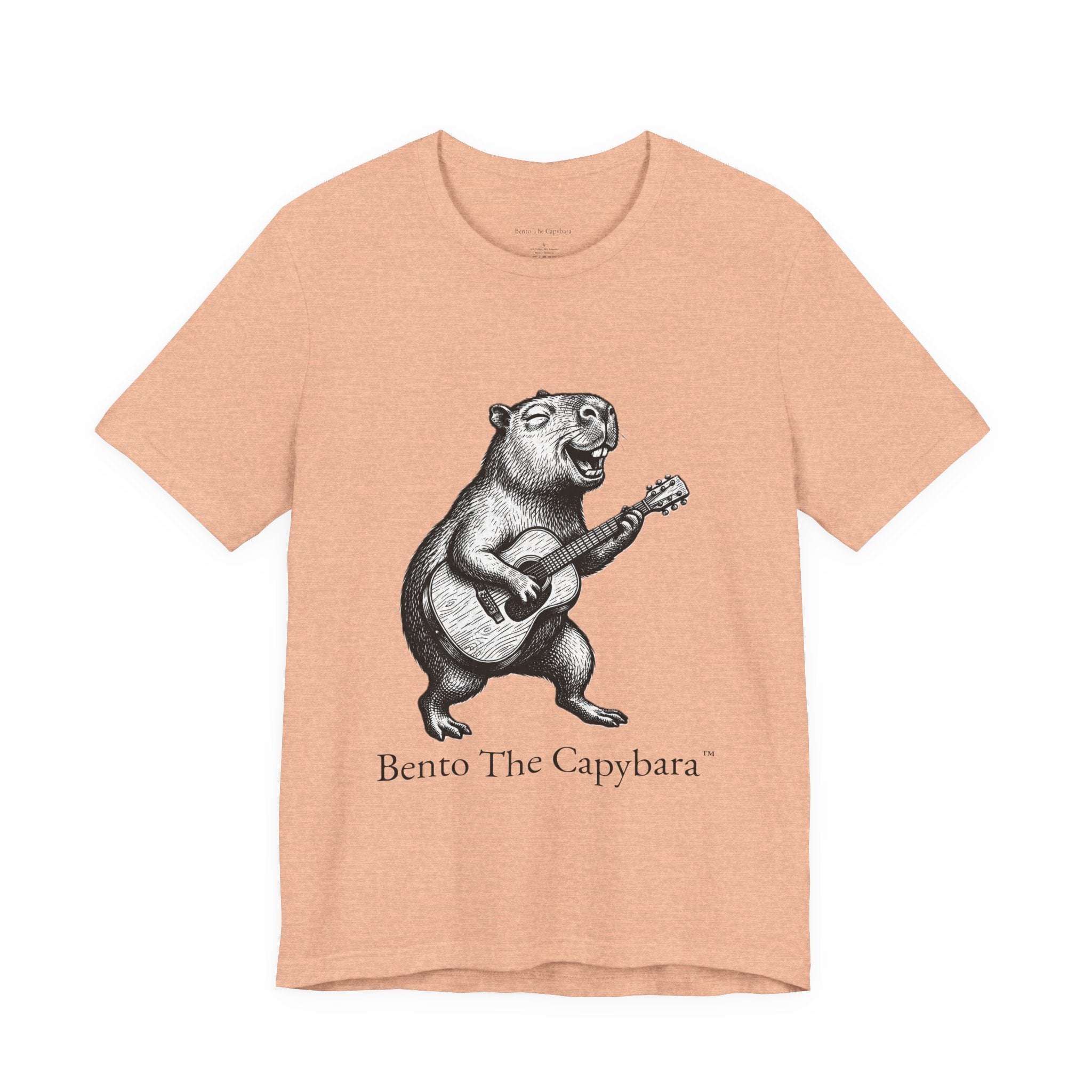 Musical Vibes Capybara UNISEX Round Neck T-Shirt