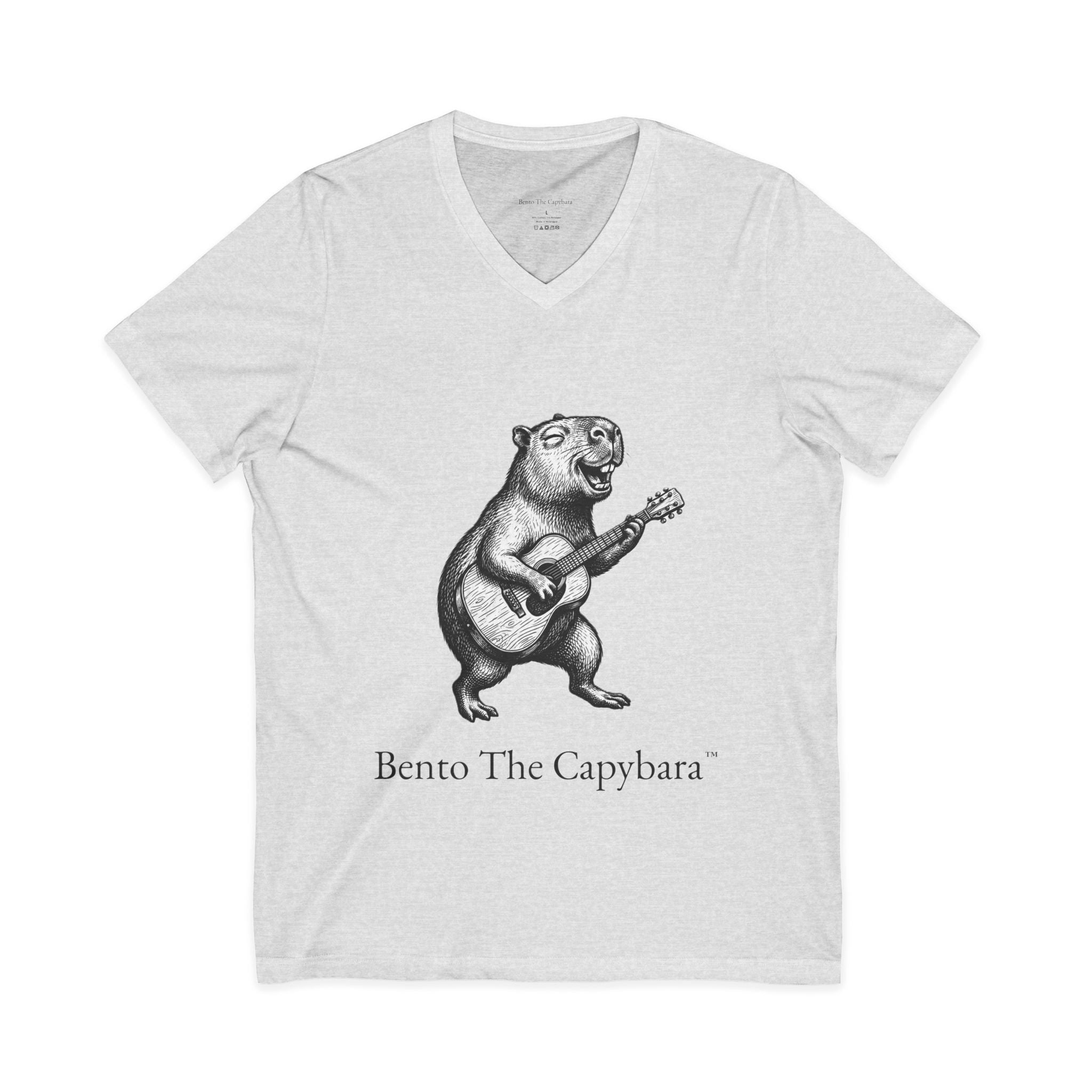 Bento The Capybara V-Neck T-Shirt