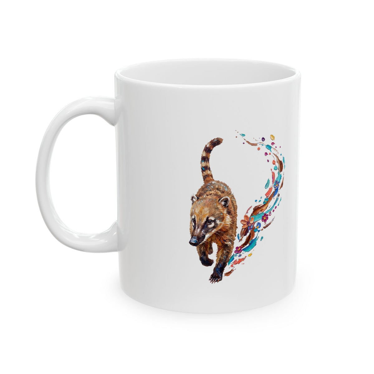 Coati in Motion Ceramic Mug – 11 oz