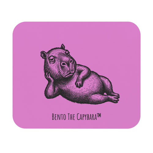 Bento The Capybara Pink Mouse Pad