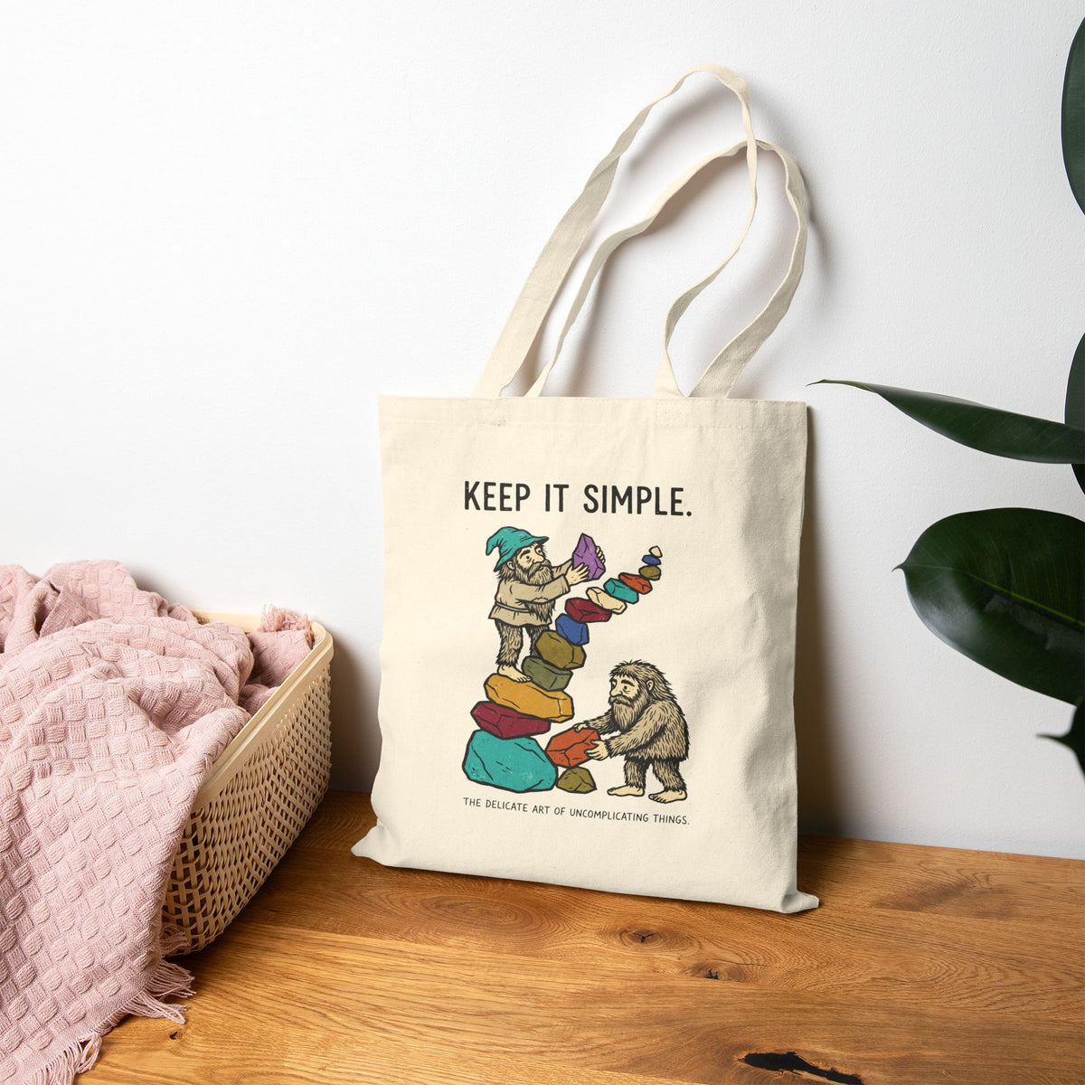 Keep it Simple Cotton Canvas Tote Bag