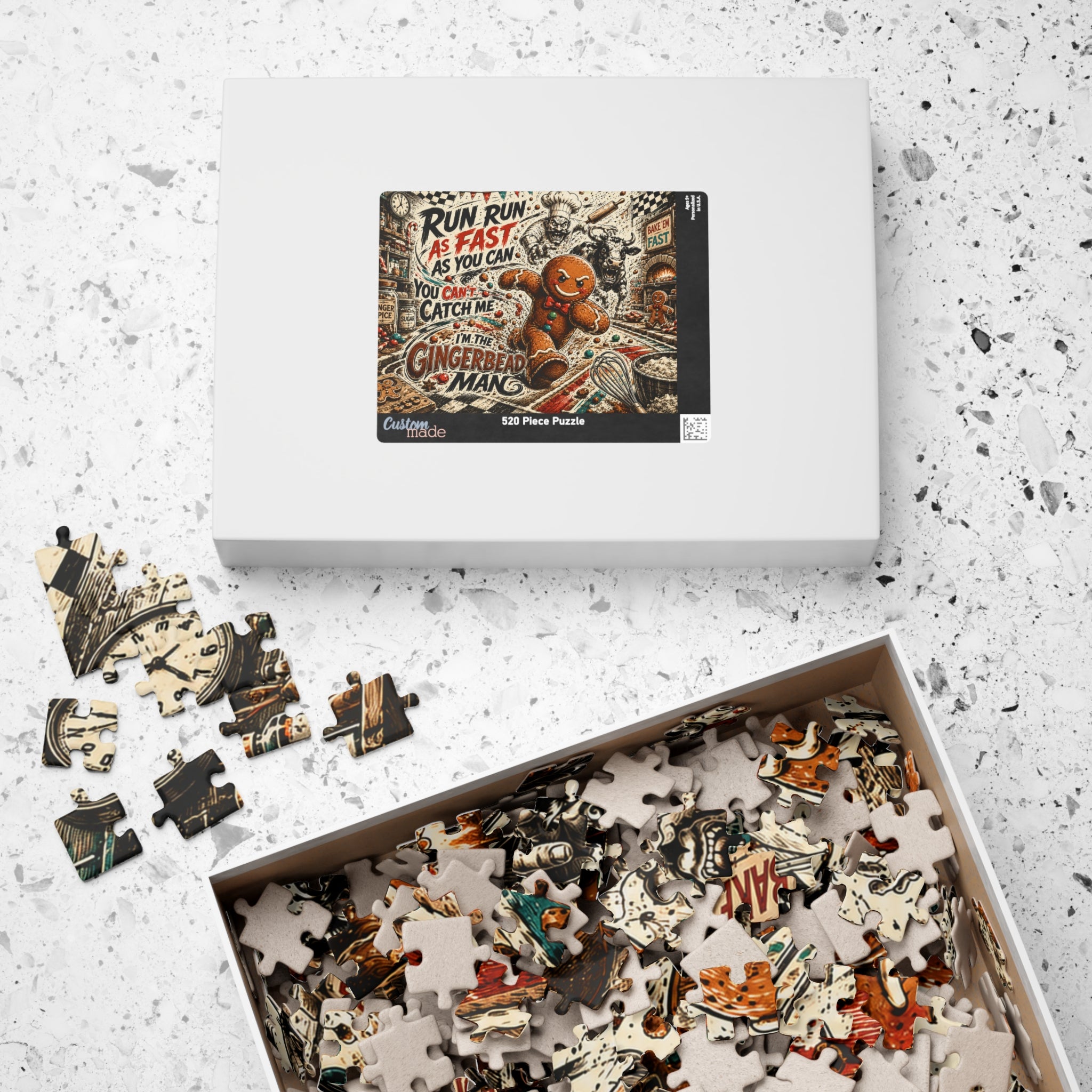 Run Run As Fast As You Can Gingerbread Man 520-Piece Puzzle