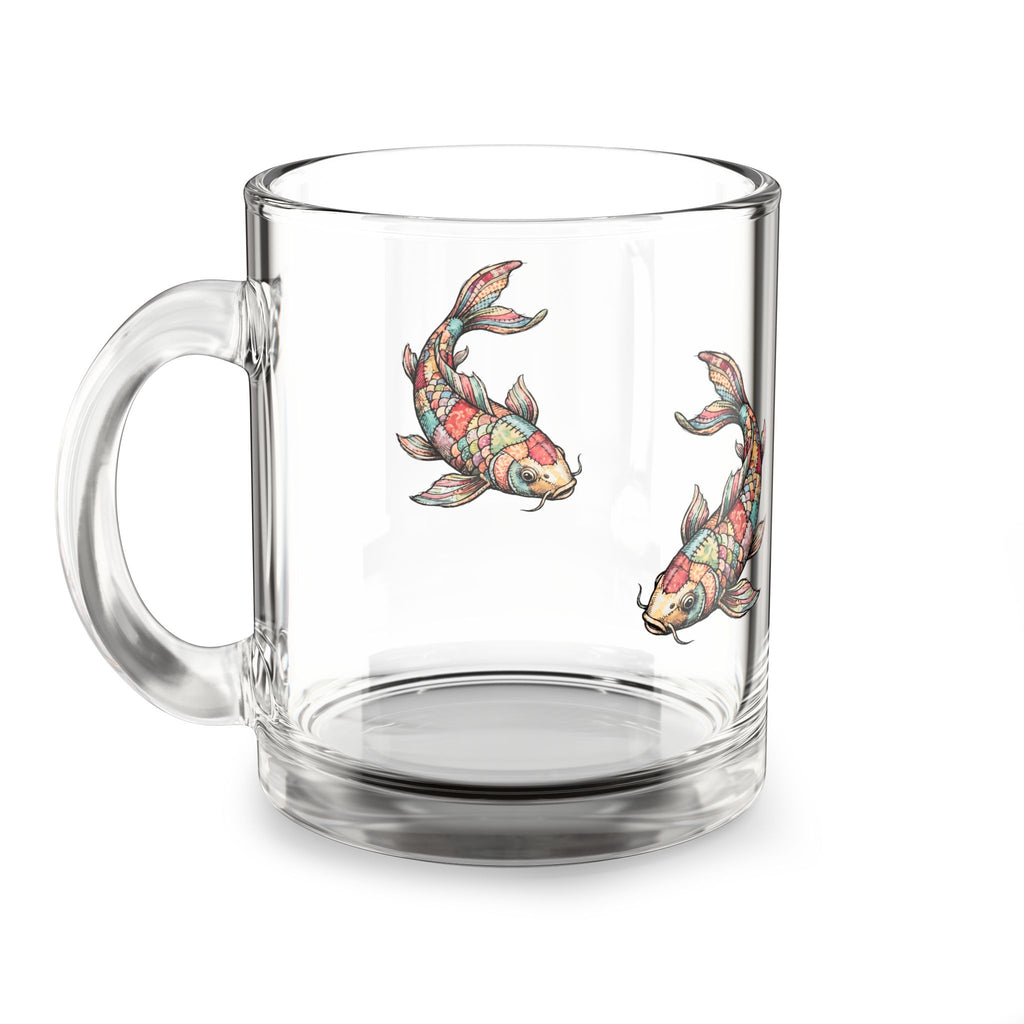 Koi for Good Luck – 10 oz Glass Coffee Mug