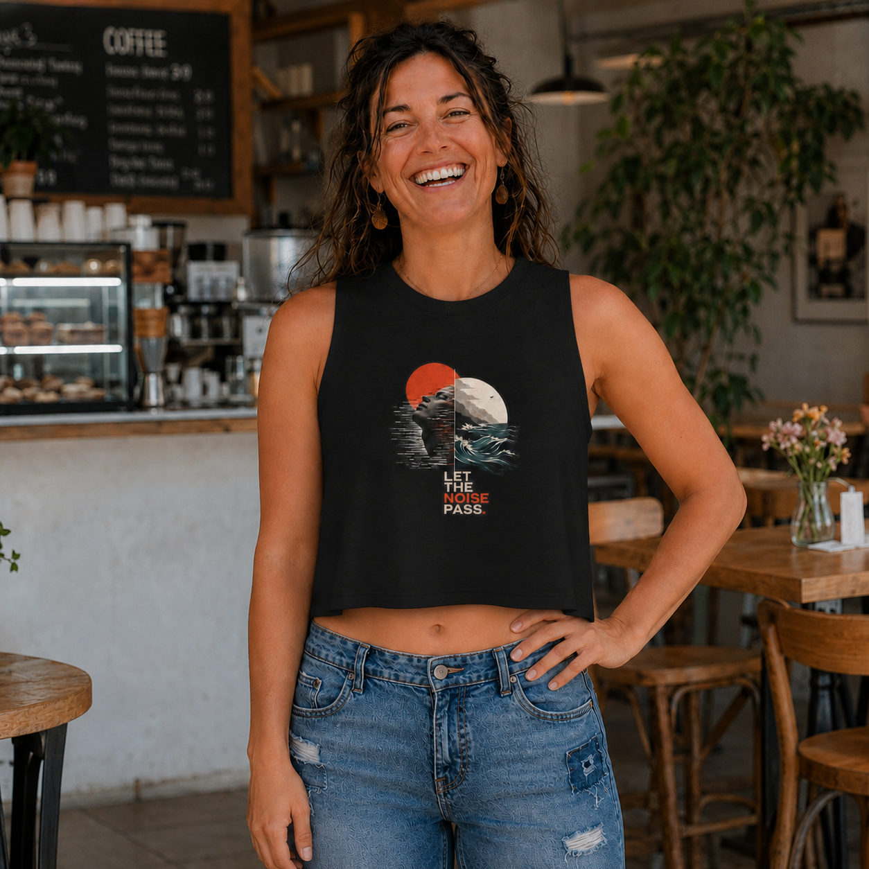 Let the Noise Pass Women’s Crop Top