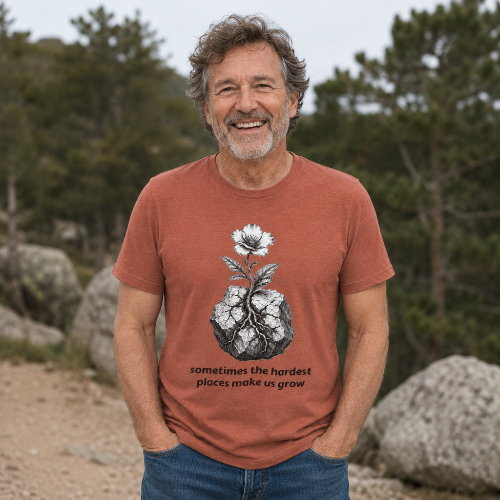 Men's Tee - The Hardest Places Make Us Grow