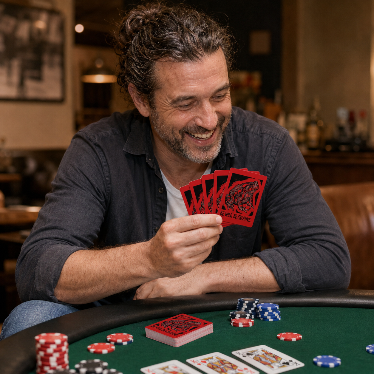 Be Wild. Be Creative. Red Toad Spirit Cards – Premium Playing Card Deck